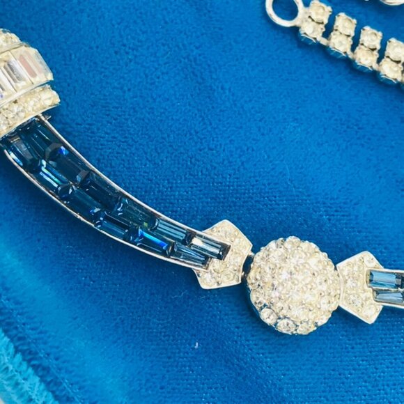 Rare Marcel Boucher Pavé Hemisphere or Pom Pom Necklace and Earrings Set - Picture 4 of 16